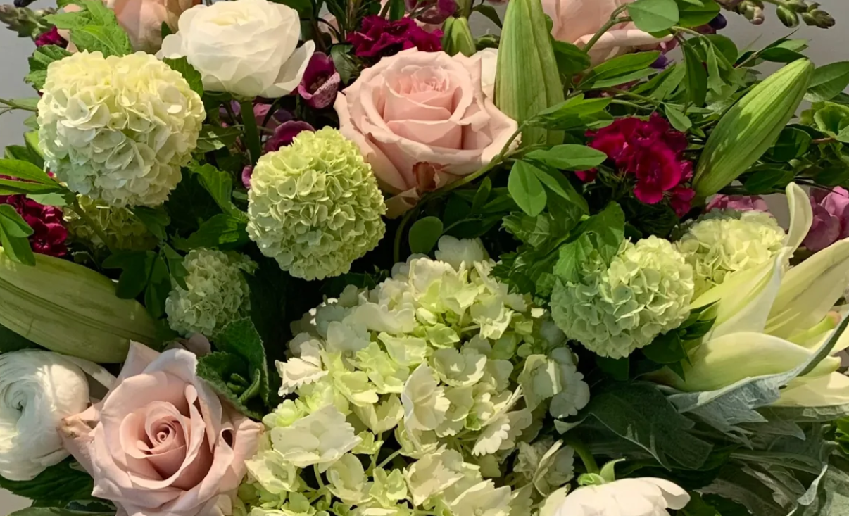 Easter Flower Arrangement close up